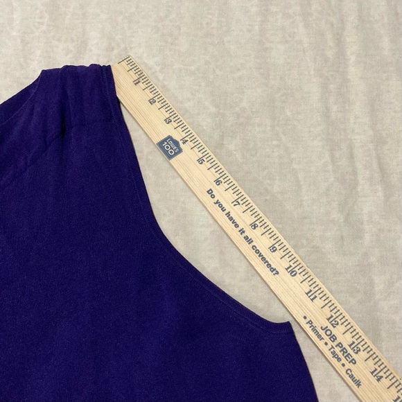 Sag Harbor Woman Purple Sleeveless Knit Top - Picture 3 of 11